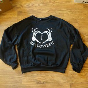 Shein I Heart (Love) Halloween Sweatshirt